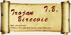 Trojan Birčević vizit kartica